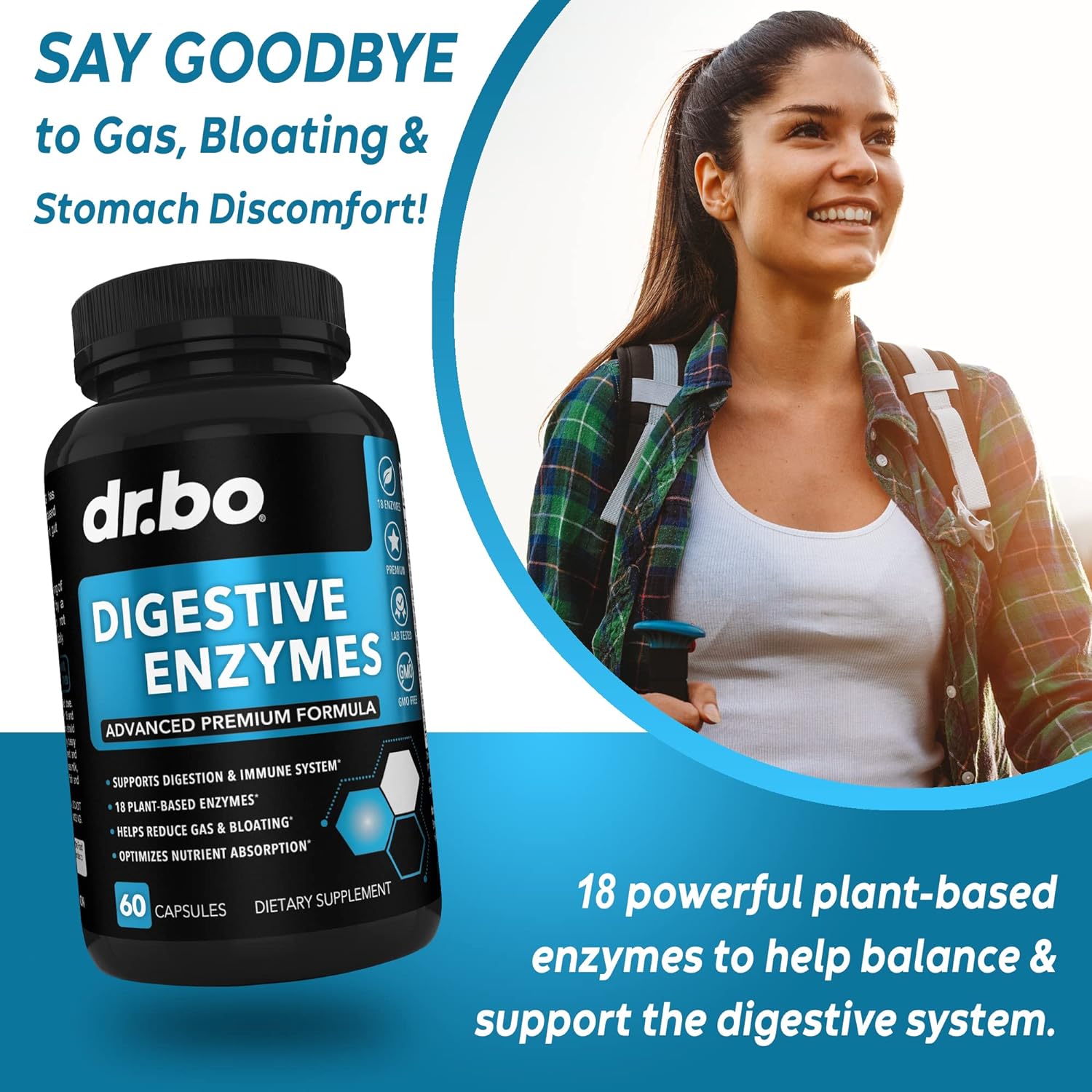 Digestive Enzymes Organic Superfood Greens Fruit - Digestion Enzyme Supplement Pills Super Food Fruits and Veggies Supplement Tablets - Daily Green Veggie Foods Alfalfa, Spinach Spirulina Tabs