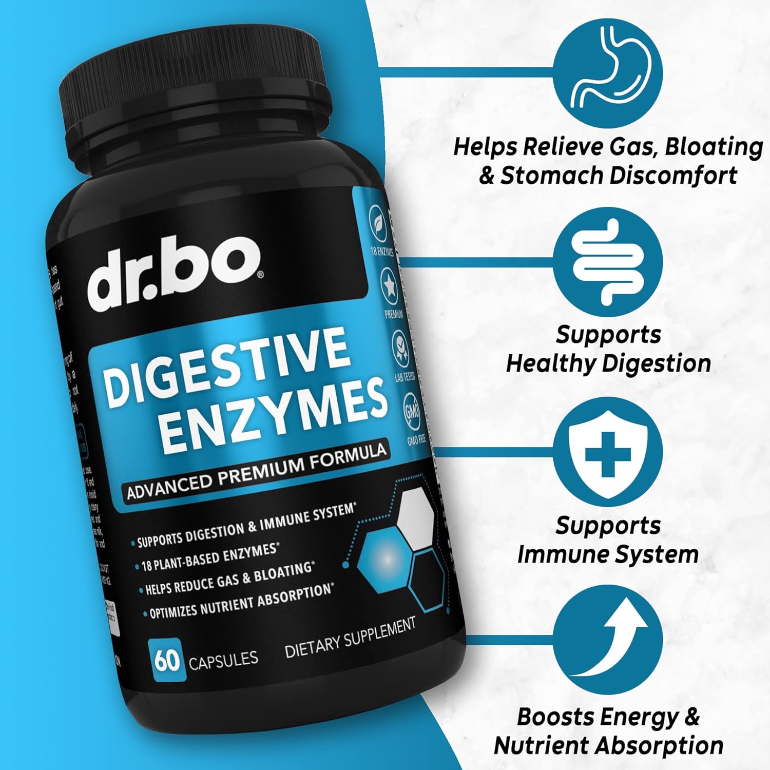 Digestive Enzymes Organic Superfood Greens Fruit - Digestion Enzyme Supplement Pills Super Food Fruits and Veggies Supplement Tablets - Daily Green Veggie Foods Alfalfa, Spinach Spirulina Tabs