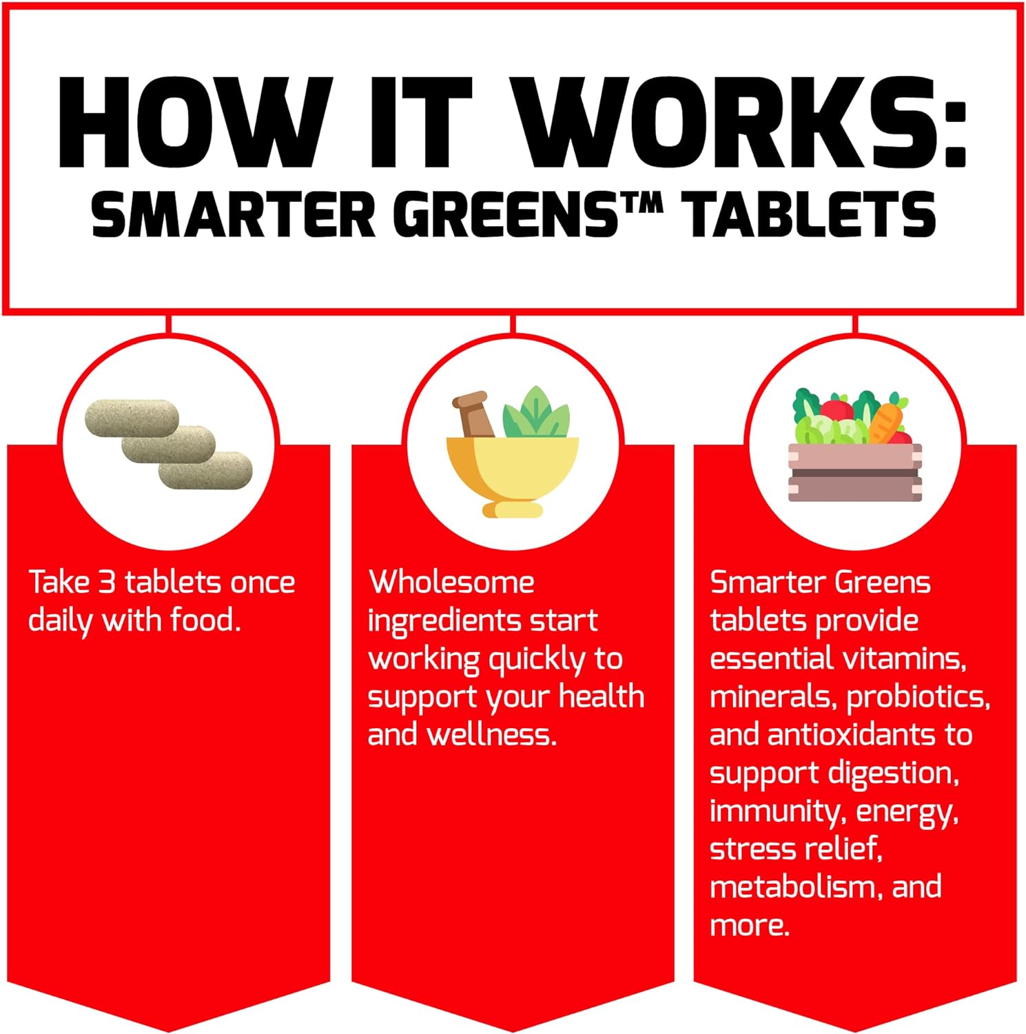 FORCE FACTOR Smarter Greens Tablets, Greens Supplement with 25+ Superfoods and Antioxidants to Improve Digestion, Reduce Stress, Strengthen Immunity, and Support Metabolism, 90 Tablets