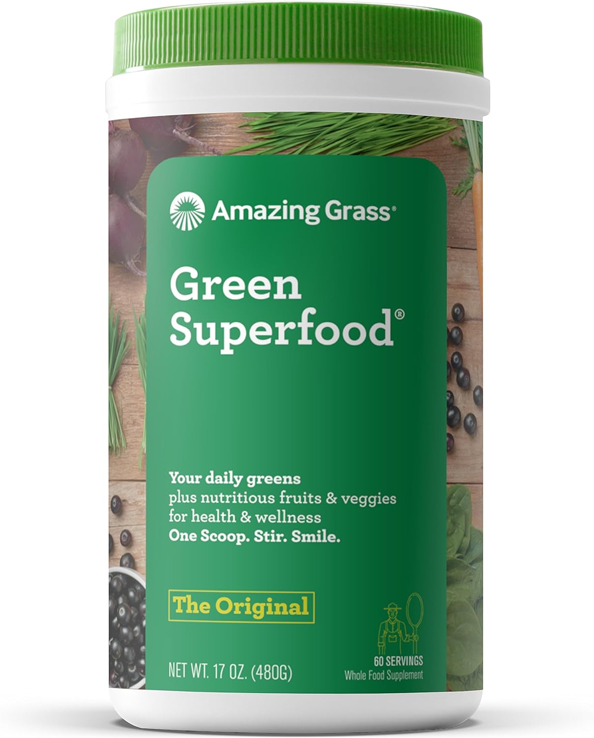 Greens Blend Superfood, The Original, 1.06 lb (480 g), Amazing Grass