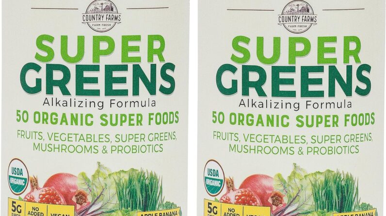 Country Farms Super Greens Apple Banana Powder Smoothie Review