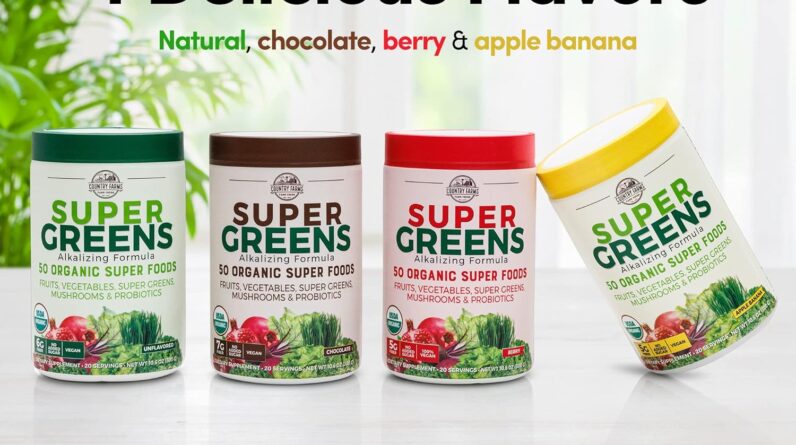 COUNTRY FARMS Super Greens Berry Flavor Review