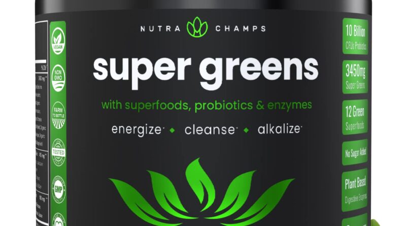 NutraChamps Super Greens Powder Premium Superfood Review